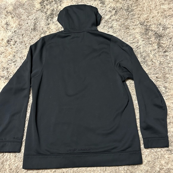 Mens Under Armour Black Green/Gray Hooded Sweatshirt Loose Fit Storm Size XL - Picture 5 of 13